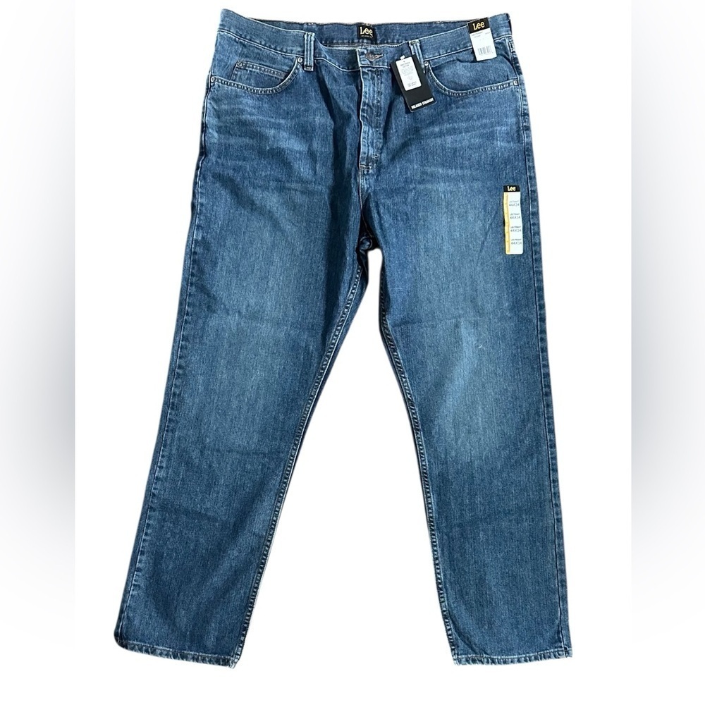 LEE Big & Tall Men’s Relaxed Fit Straight Leg Jeans New Lieutenant 44x34 NWT